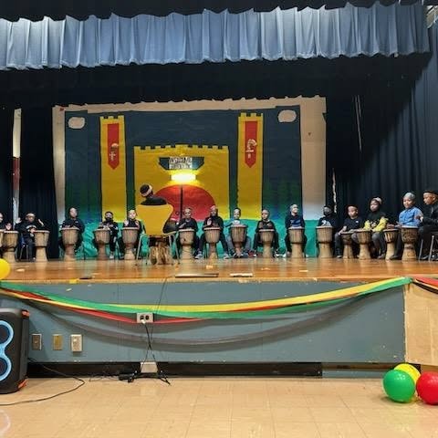 P.S. 154 students participating in an outdoor activity